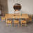Brown Rectangular Solid Wood Dining Table-112604366