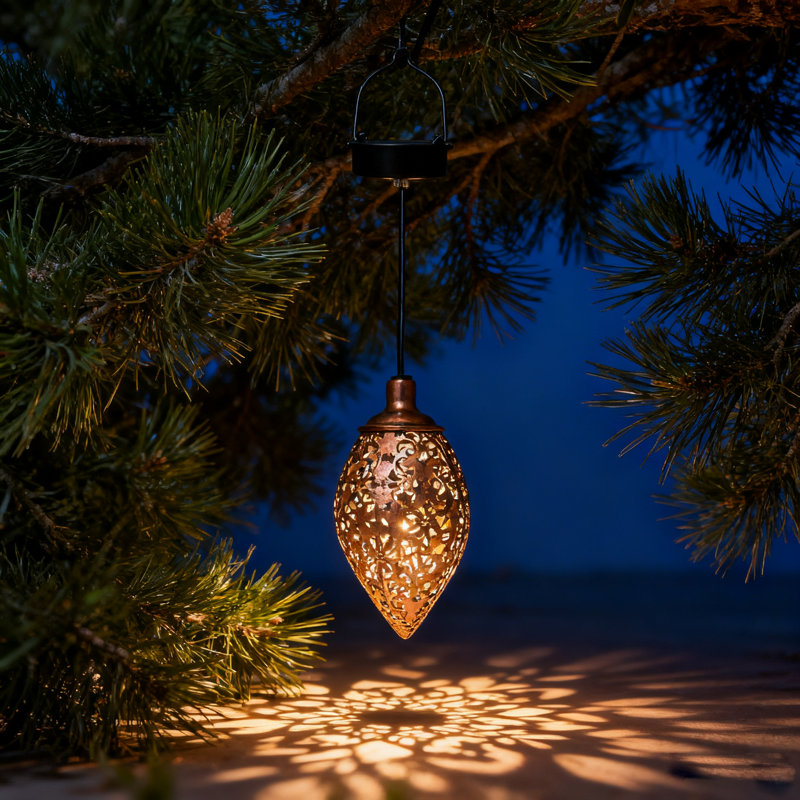 Solar-powered Water Drop Lamp