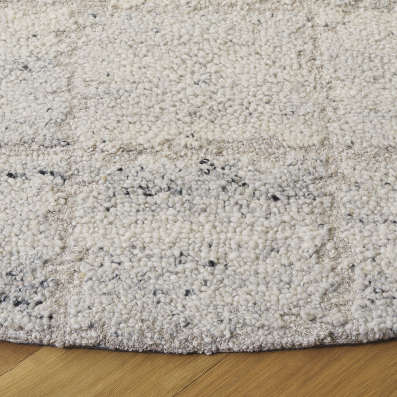 Harvest 107 Area Rug In Silver / Grey, Round 6'