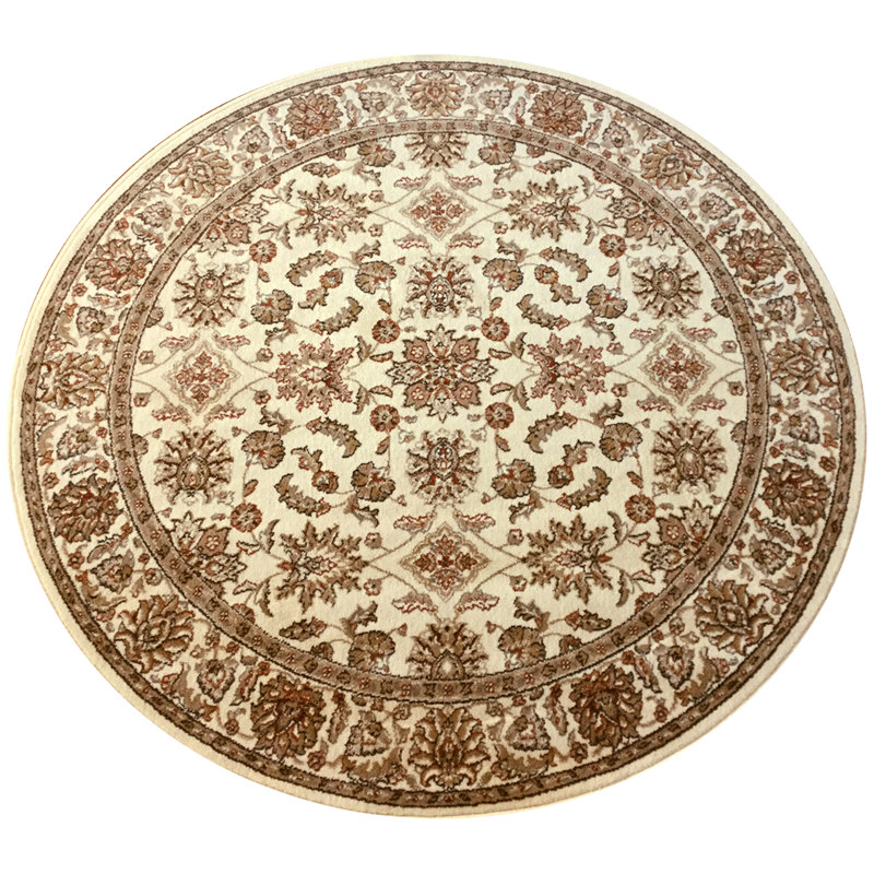 Oriental Indoor Rug, Round 5'3"