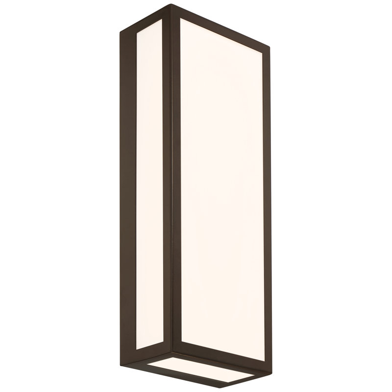 Wall Light, 18" H x 6.5" W x 3.5" D, Black