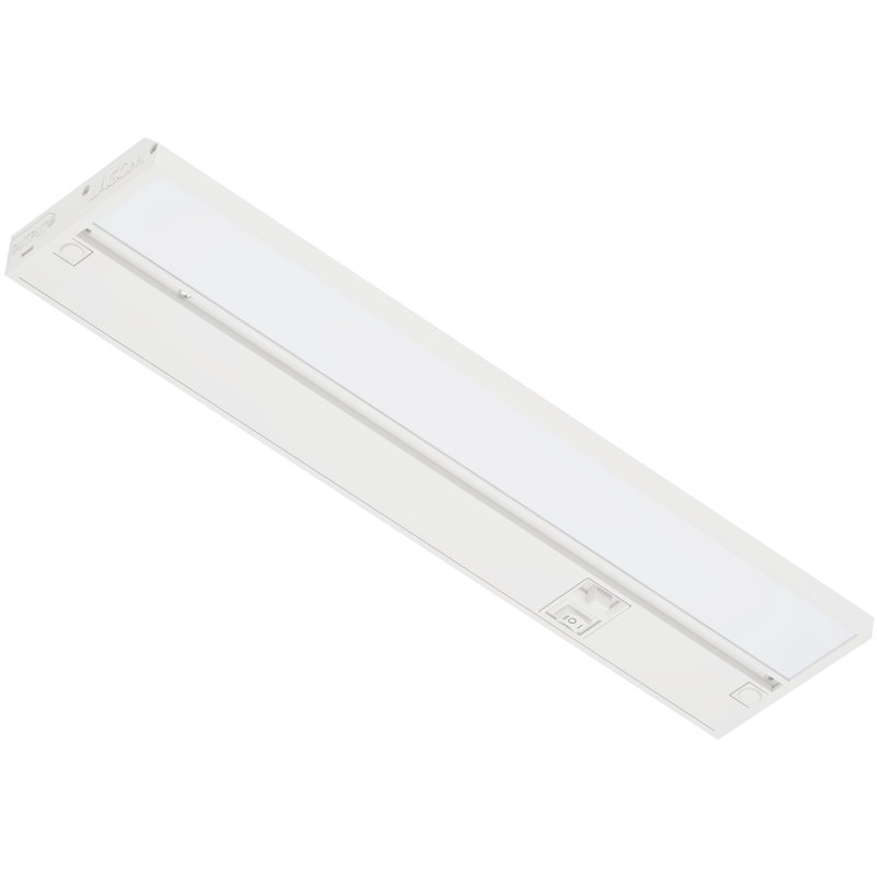 Éclairage sous-armoire Lagom de Lagom, DEL à intensité variable câblée de 12 po, 2 700 K / 4 000 K / 5 000 K, cordon d'alimentation vendu séparément, blanc, UC0112WH27