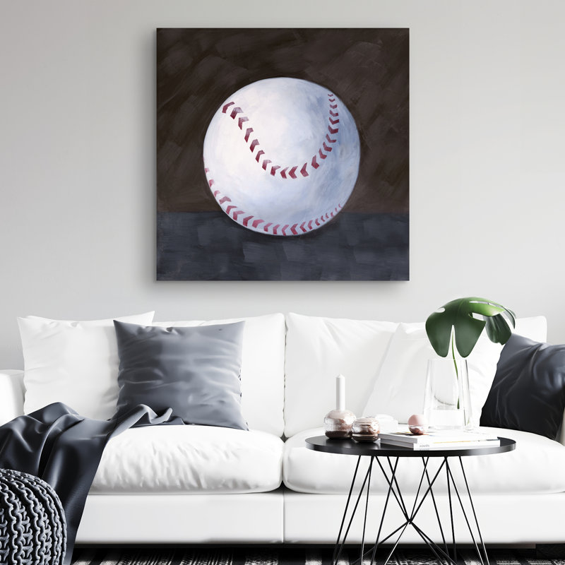 Baseball ball - 32"x32" art on canvas