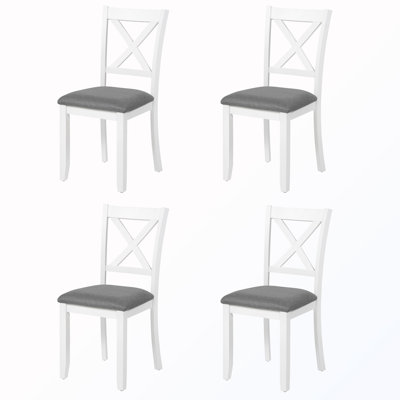 Dining Chairs With Padded Seat（Set Of 4）
