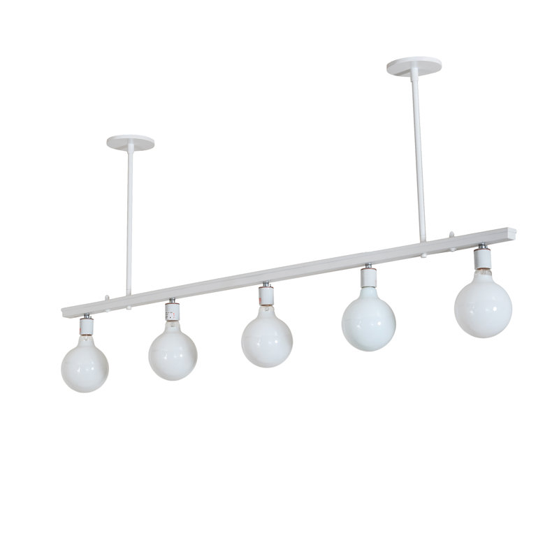 Luminaire suspendu linéaire à 5 lumières pour îlot de cuisine Alva