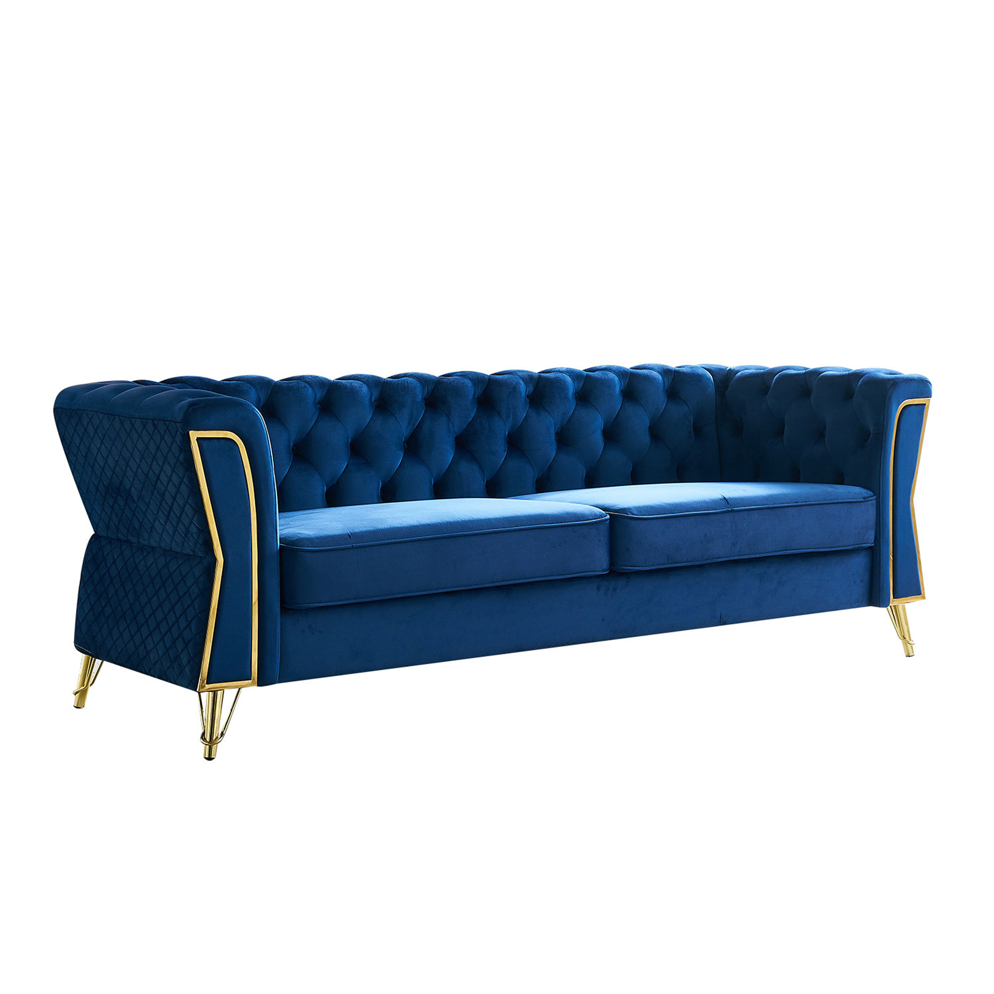 Mercer41 Vladut 87.4'' Velvet Sofa Wayfair