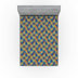 Marigold/Sky Blue Geometric