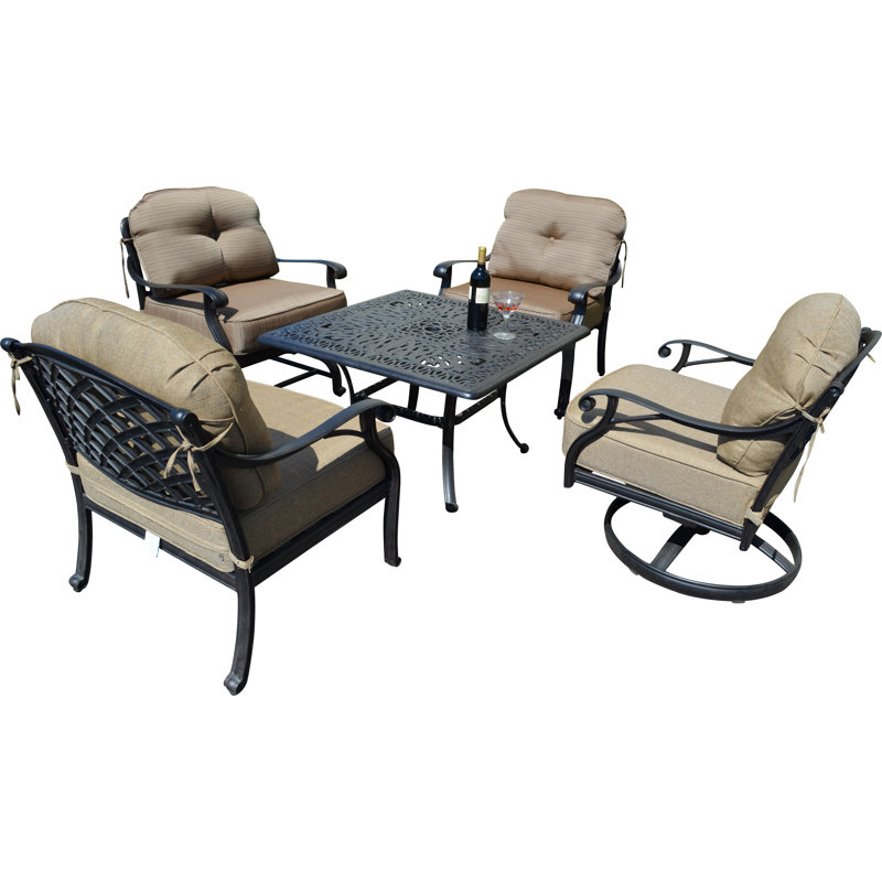 Nola 4 - Person Patio Conversation Set with Cushions