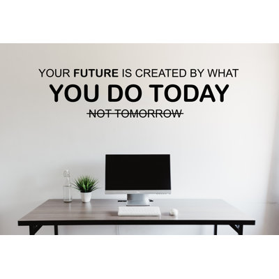 Adhésif décoratif de bureau, citation de travail pour employé de bureau, autocollant de motivation inspirant le travail d'équipe, décoration murale