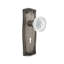 Crystal Meadows Interior Mortise Door Knob with Prairie Long Plate-348698181
