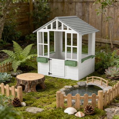 Maisonnette en bois, chalet extérieur pour enfants
