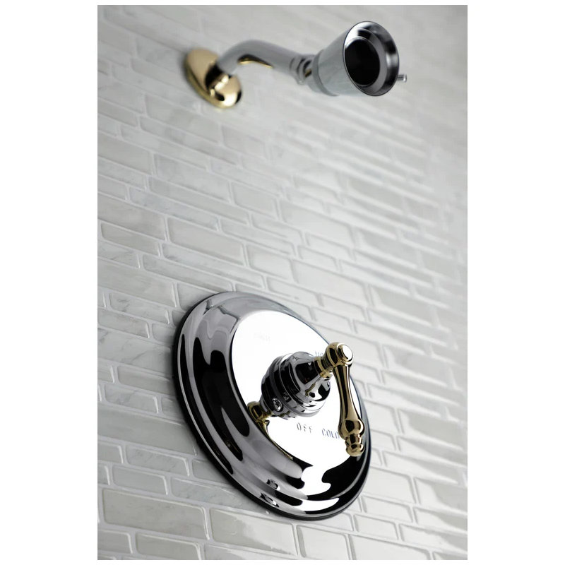 Kingston Brass Restoration Single-Handle Pressure Balanced Shower Faucet, Polished Chrome