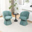 Chaise rembourrée pivotante en velours Dantzler-1966709622