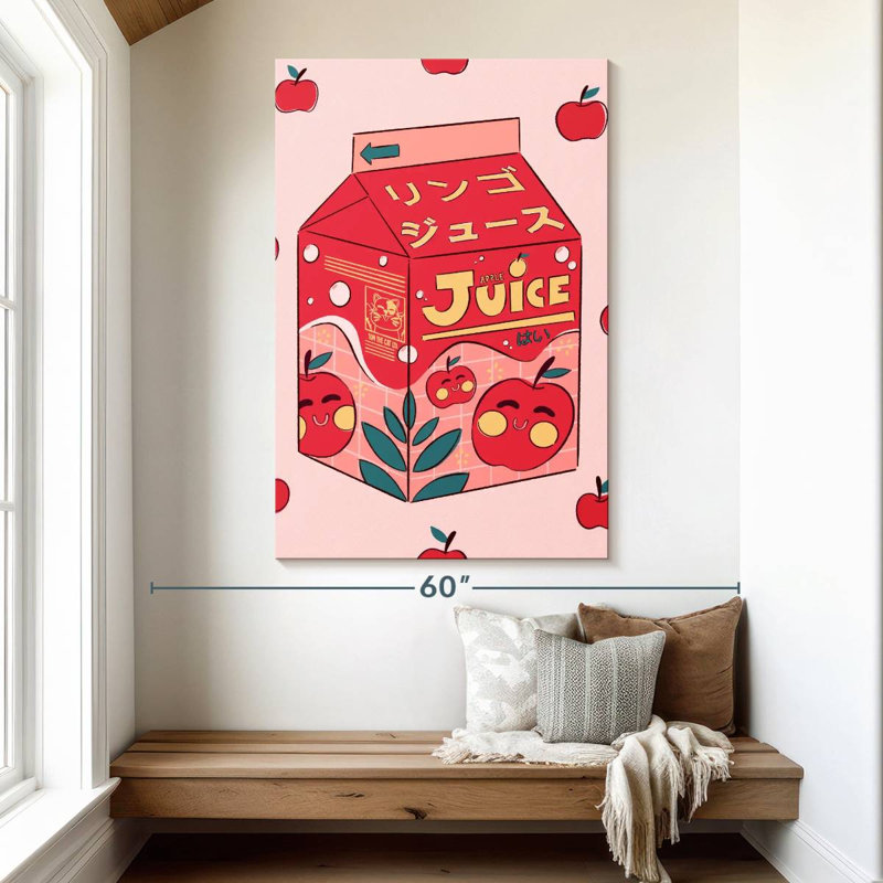 Yarlin Apple Juice Box, 51" H x 34" W