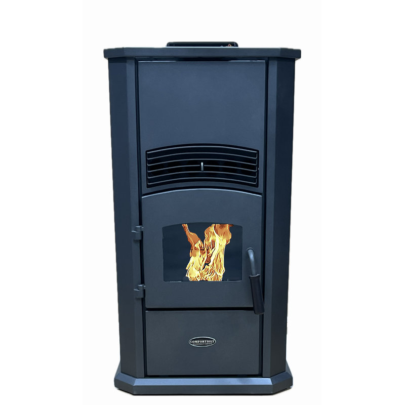 ComfortBilt Black Steel Freestanding Pellet Stove