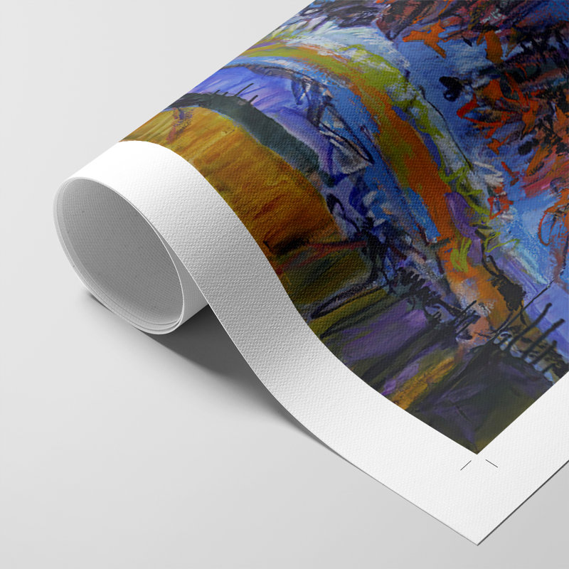 Vibrant Flow I - Impression sur toile seulement - NON-CADRE, H 18 po x l 12 po
