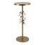 Table d'appoint ronde luxueuse avec détails botaniques