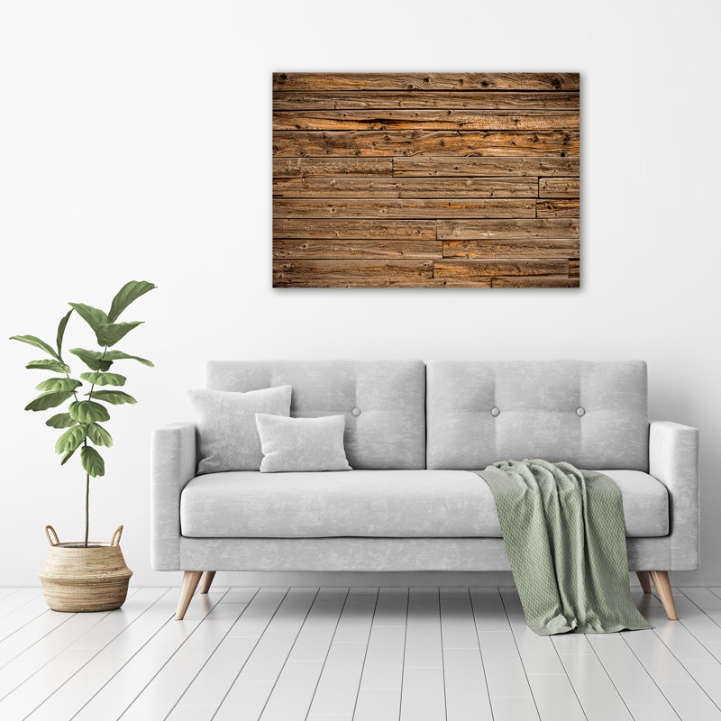 Wooden Wall - Wrapped Canvas Print