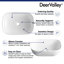 DeerValley Prism 19.69" x 15.75'' White Oval Vitreous China Vessel Bathroom Sink