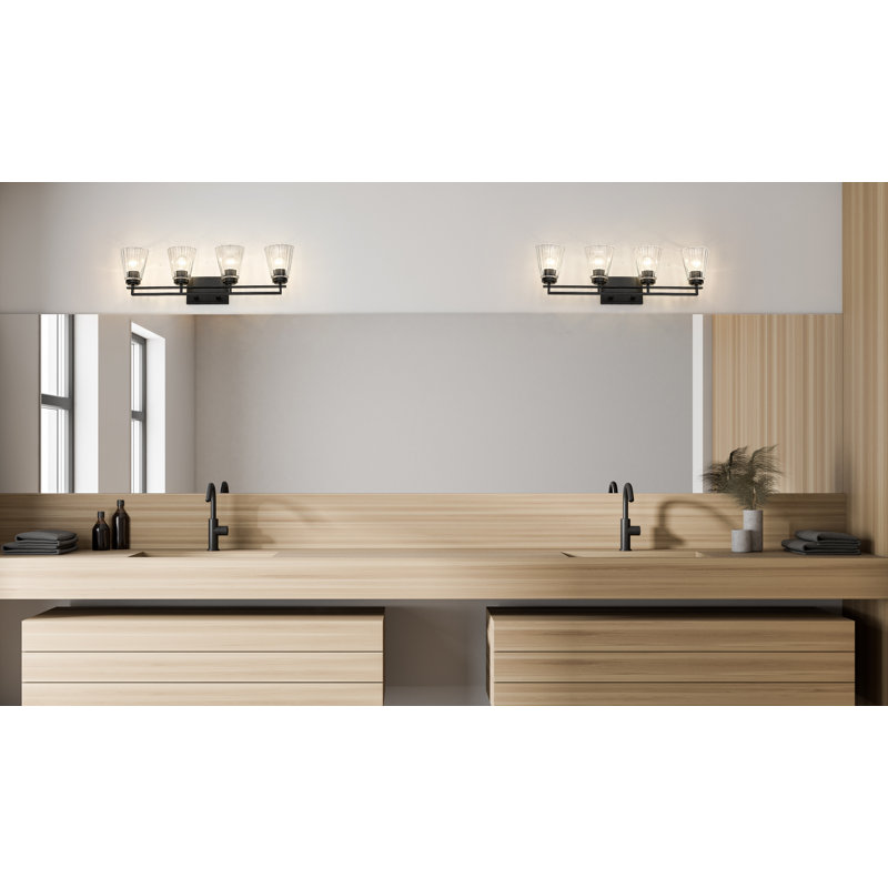 Avander 4 - Light Dimmable Vanity Light, Matte Black
