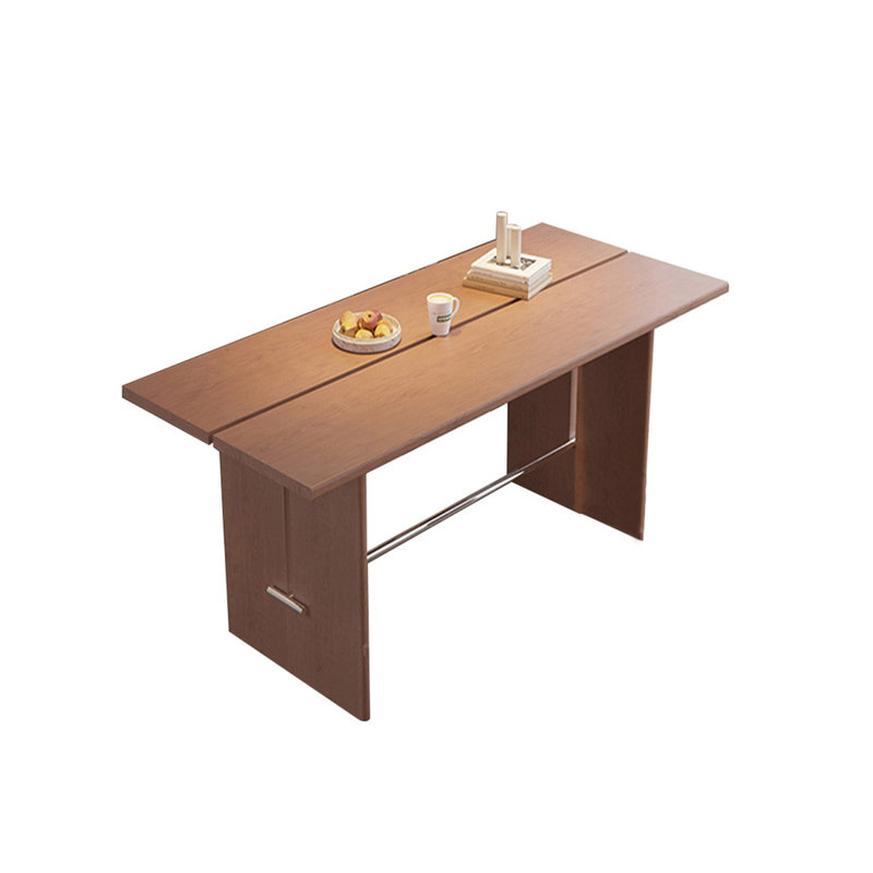 Solid wood light dining table, 29.52"H x 62.99"L x 31.49"W