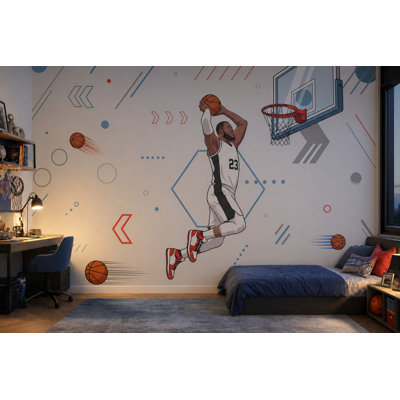 Décoration murale amovible Basketball