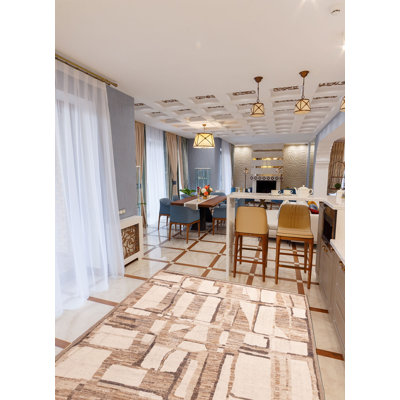 Tapis crème Pak Finest Marrakesh 8 pi 8 po x 11 pi 11 po
