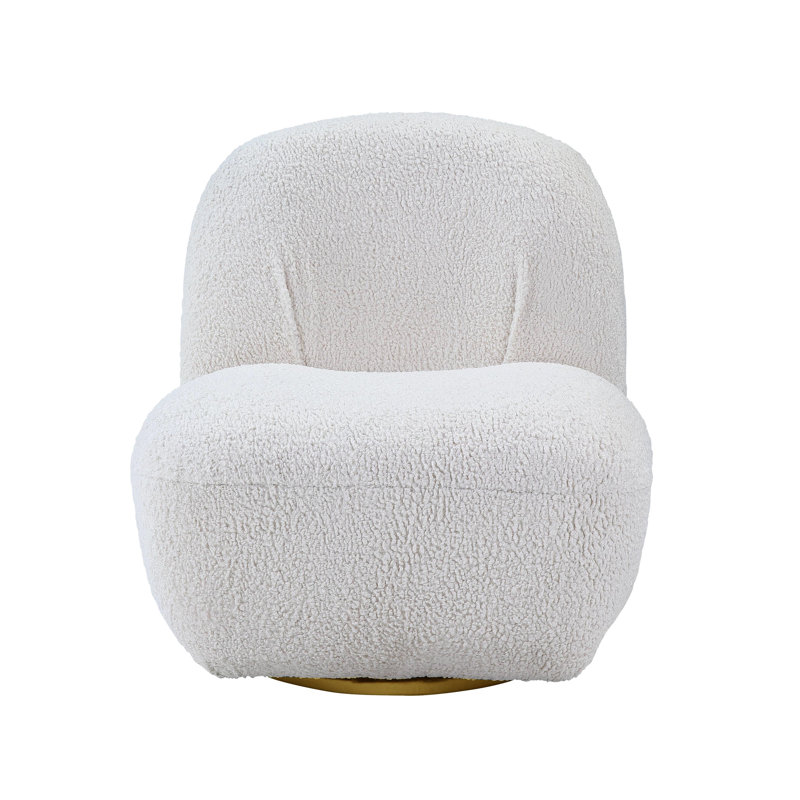 Élégante chaise blanche avec pivot - siège luxueux et confortable offrant une expérience de confort enveloppant