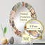 Miroir mural rose, bleu et orange-838093016