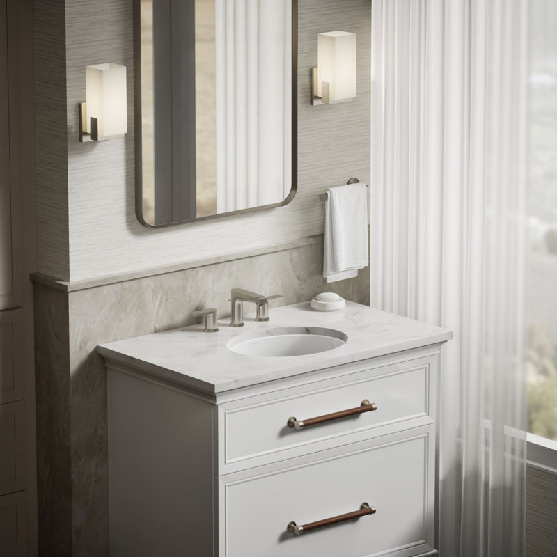 Caxton® Ceramic Oval Undermount Bathroom Sink with Overflow, White