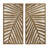 Two-tone 2-piece Wood Panel  Decor Wall Art