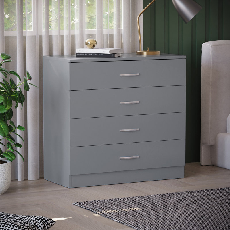 Maybery 4 Drawer Chest, Grey