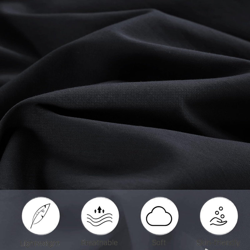 Microfiber Solid Colour Duvet Cover Set