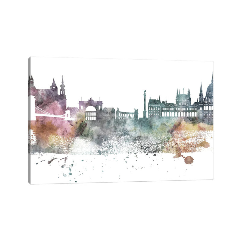 Horizon pastel de Budapest, H 18 po x l 26 po x P 1,5 po