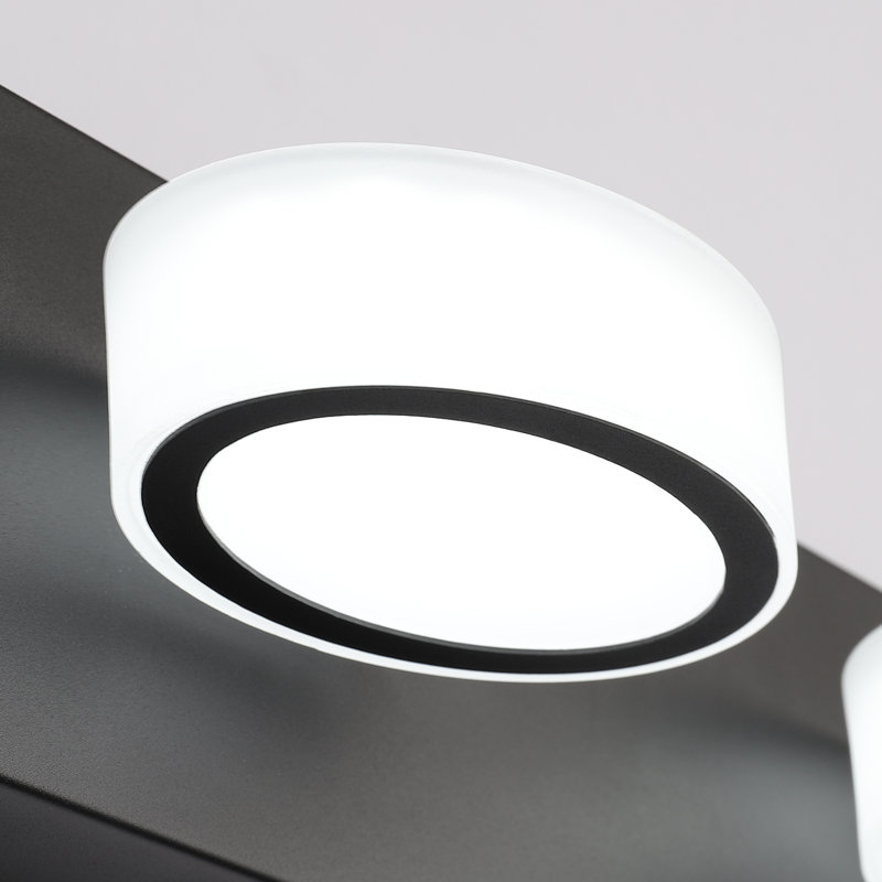 Éclairage pour meuble-lavabo à DEL 9550 + 9551, Noir mat