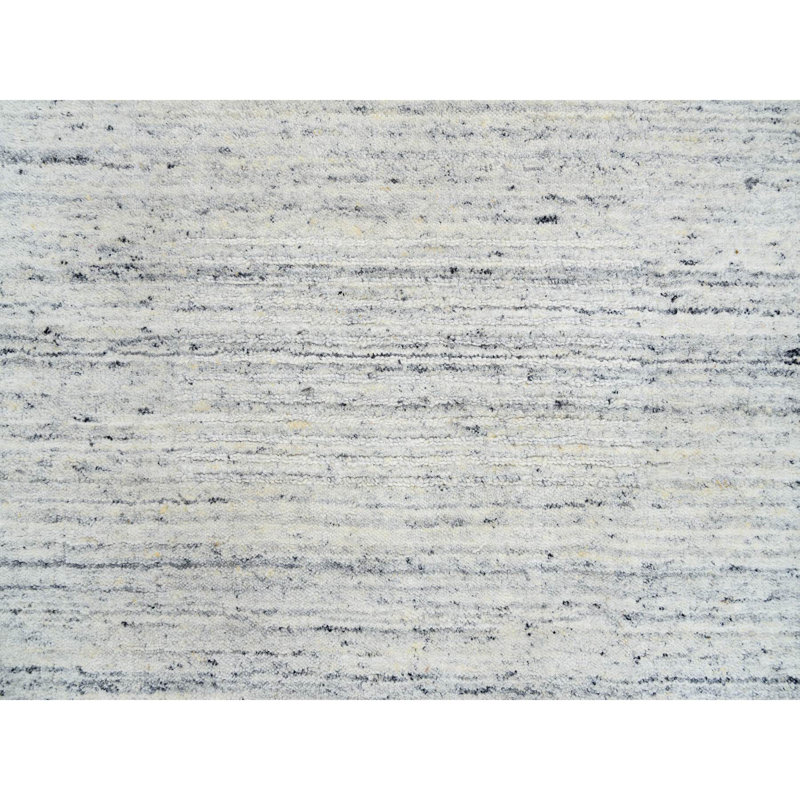 Tapis de couloir en laine naturelle tissée à la main ivoire 2 po 6 po x 6 po E46060EB4BA74A329D731F3D92013BB9