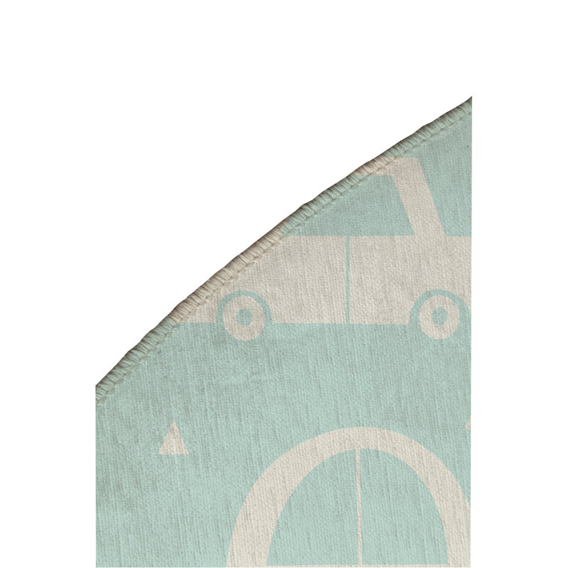 Tapis de jeu pour enfants Driveway, Bleu clair/blanc