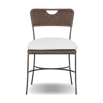 Chaise de salle à manger d'extérieur Honor - blanc rétro