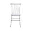 Ensemble de 2 chaises empilables en acrylique de style Chiavari