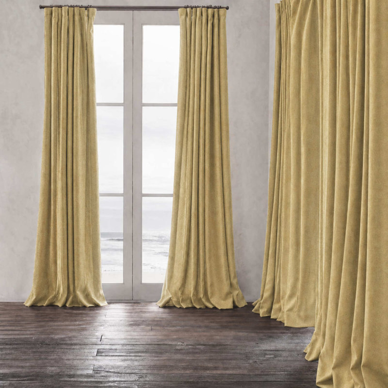 Shiny Solid Velvet | Gian Fabric, Gold