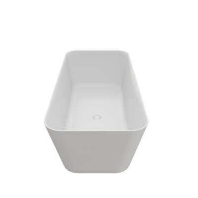 Baignoire de trempage profonde autoportante de 67 pouces avec finition mate, contour antidérapant, isolation retenant la chaleur, ultra composite, conception homogène, surface de la peau, rampe artificielle simple