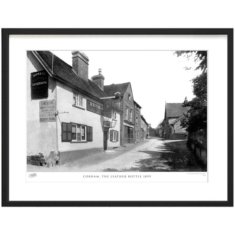Cobham, The Leather Bottle 1899 - Single Picture Frame Print, 28cm H x 36cm W x 2.3cm D