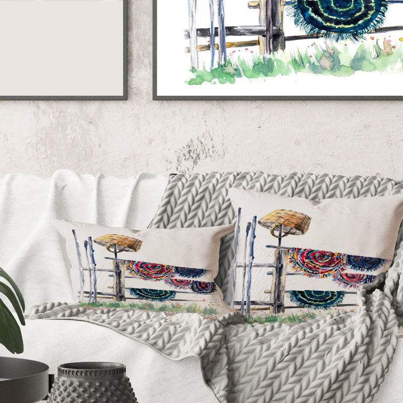 Housse et insert pour coussin décoratif russe Rugs on Drying Line