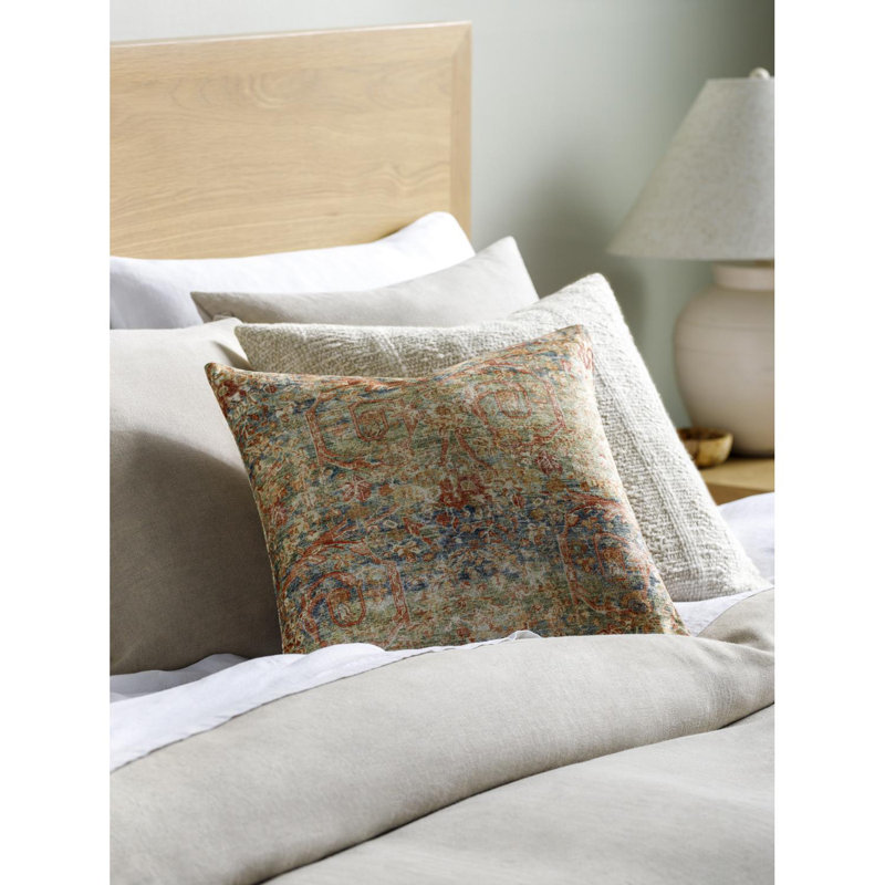 Emily Jean Accent Throw Pillow Cover, 20"H x 20"W, Down