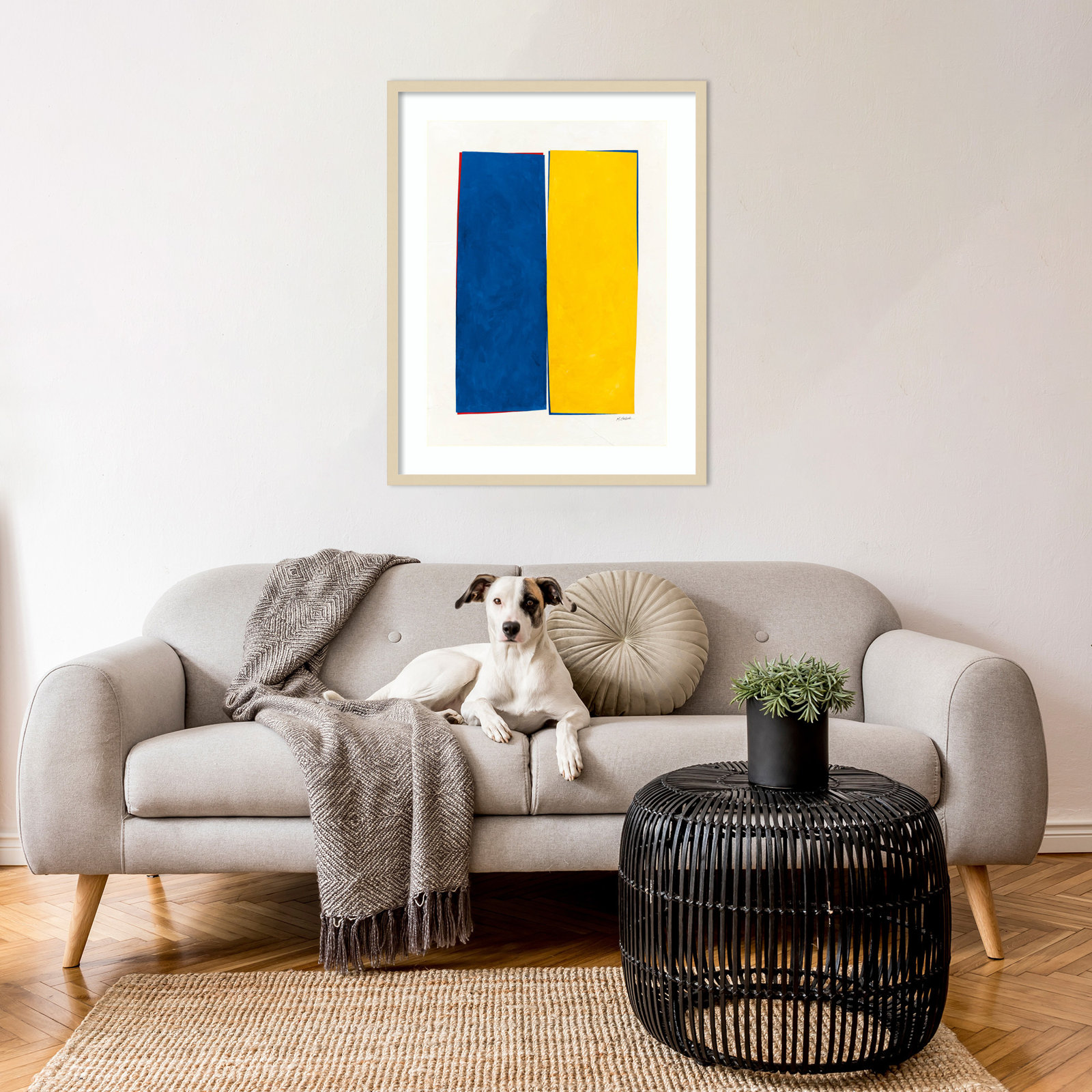 Monolithic I Print, Brown Framed, 33" H x 26" W
