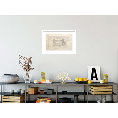 Unity Temple Oak Park IL by Frank Lloyd Wright - Framed Giclee Print