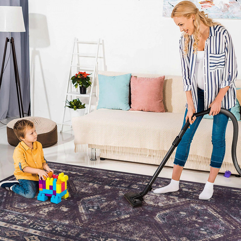 Lint-free, stylish, stain-resistant area rug, Rectangle 5' x 8'