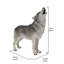 Statue debout loup