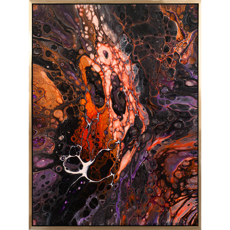 «Warm Infusion», reproduction sur toile avec cadre flottant, H 48 po x l 36 po