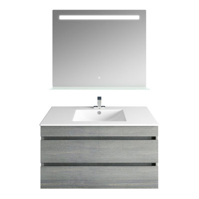 Gotterdammerung 35.118'' Single Bathroom Vanity with Stone Top